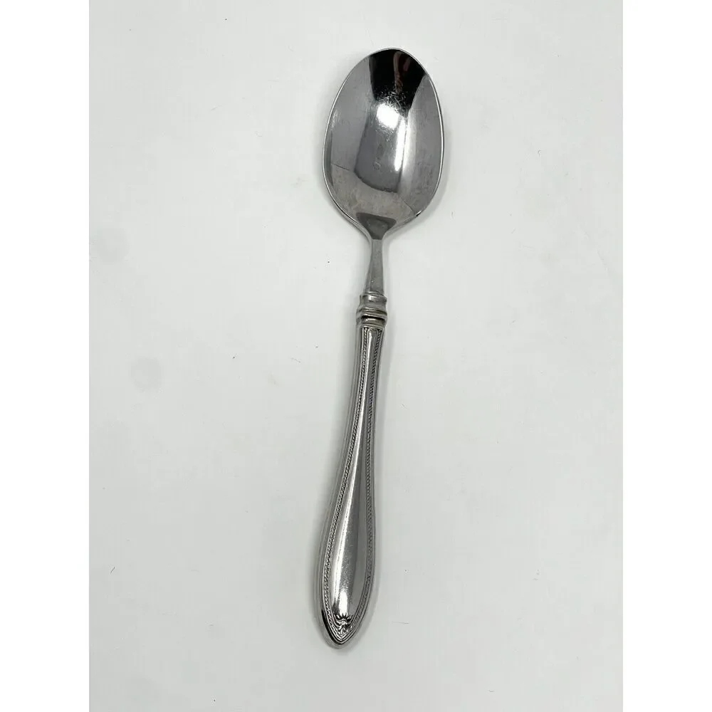Oneida SHERATON Stainless Heirloom CUBE Glossy Place Dinner Soup Spoon 7 1/8”